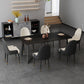 Modern Stone Dining Table 1/2/5/7 Pieces Dining Set for Living Room