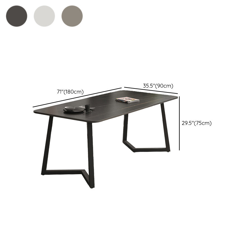 Modern Stone Dining Table 1/2/5/7 Pieces Dining Set for Living Room