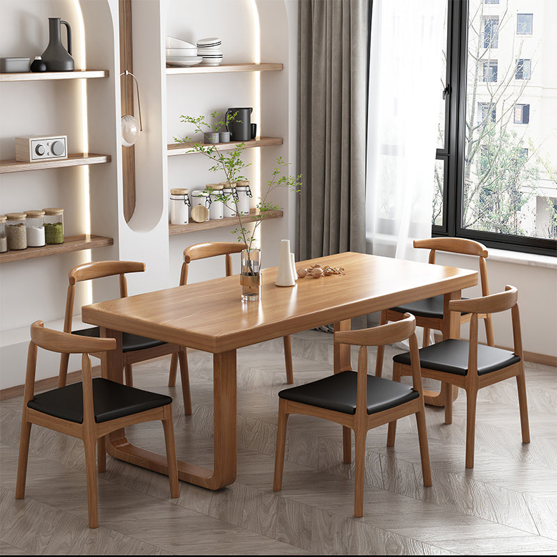 Industrial Rectangle Wood Dining Table 1/2/7 Pieces Dining Set for Kitchen