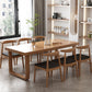 Mesa de comedor de madera rectangular industrial 1/2/7 piezas de comedor juego para cocina