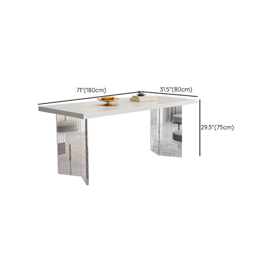 Mesa de comedor de piedra rectangular moderna 1/2/5/7 piezas de comedor juego para café