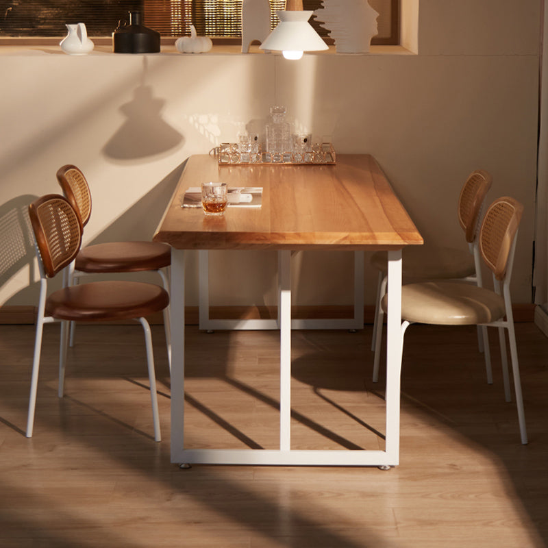 Mesa de comedor de cenizas de rectángulo industrial 1/2/4/5 piezas de comedor para comedor