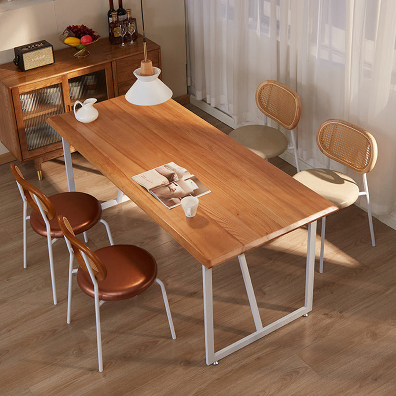 Mesa de comedor de cenizas de rectángulo industrial 1/2/4/5 piezas de comedor para comedor