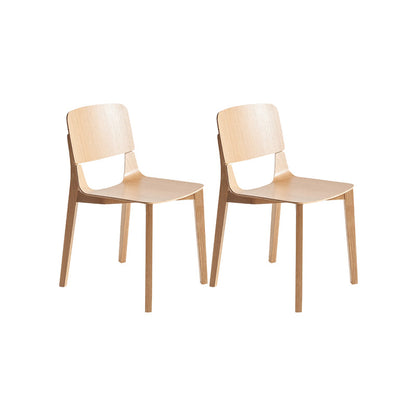 Chaise latéral en bois massif chaise de salle à manger ouverte industrielle pour la maison