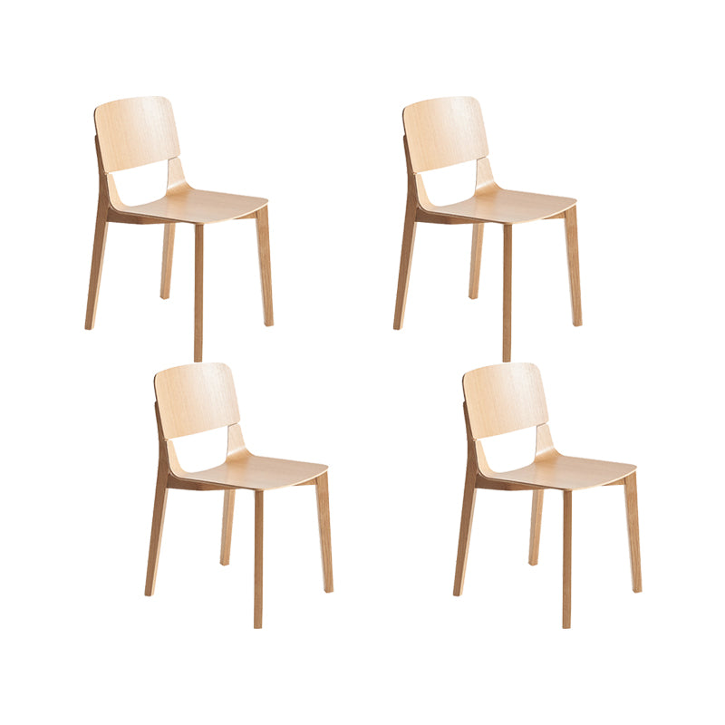 Chaise latéral en bois massif chaise de salle à manger ouverte industrielle pour la maison