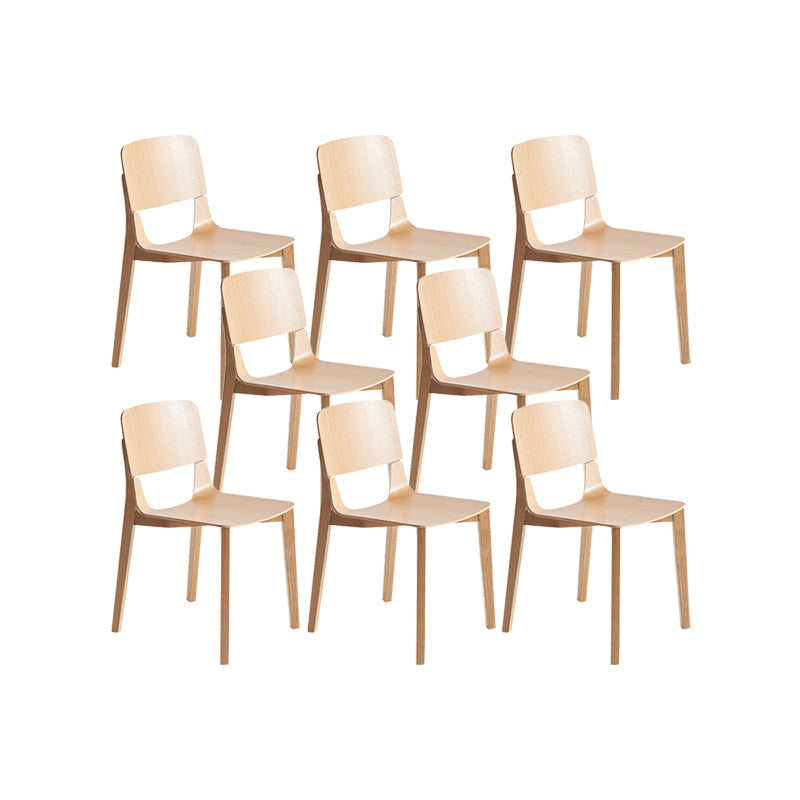 Chaise latéral en bois massif chaise de salle à manger ouverte industrielle pour la maison