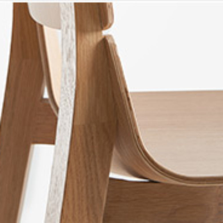 Chaise latéral en bois massif chaise de salle à manger ouverte industrielle pour la maison