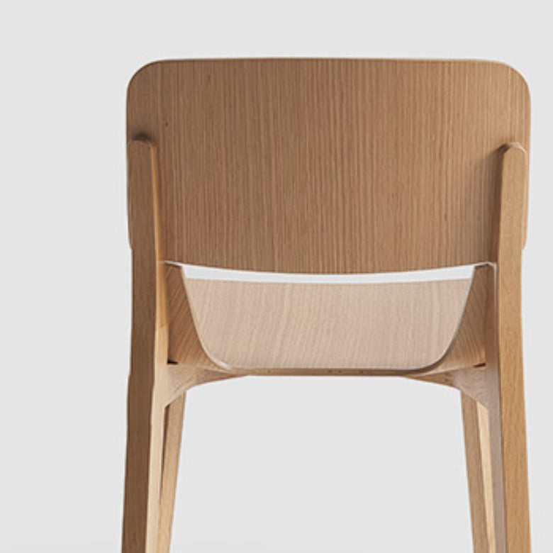 Chaise latéral en bois massif chaise de salle à manger ouverte industrielle pour la maison