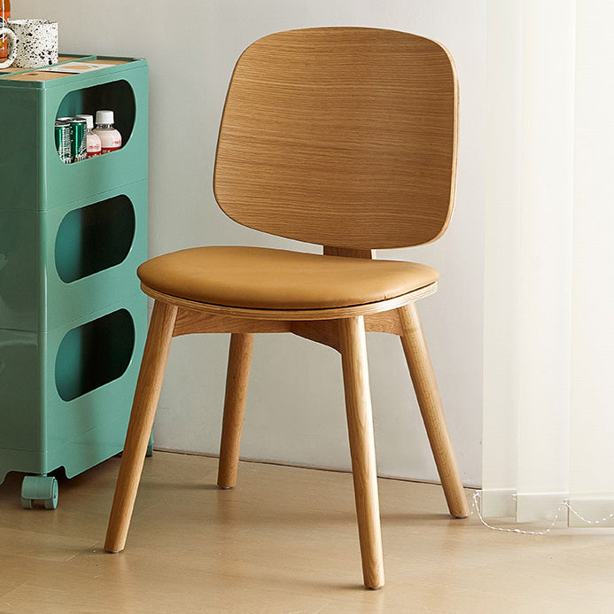 Solid Wood Side Chair Modern Low Back Indoor Dining Chair for Home Clearhalo 'Dining Chairs' 'Dining Tables & Seating' 'dining_chair' 'furn' 'furn_dining_chair' 'Furniture' 'Kitchen & Dining Furniture' 7040356