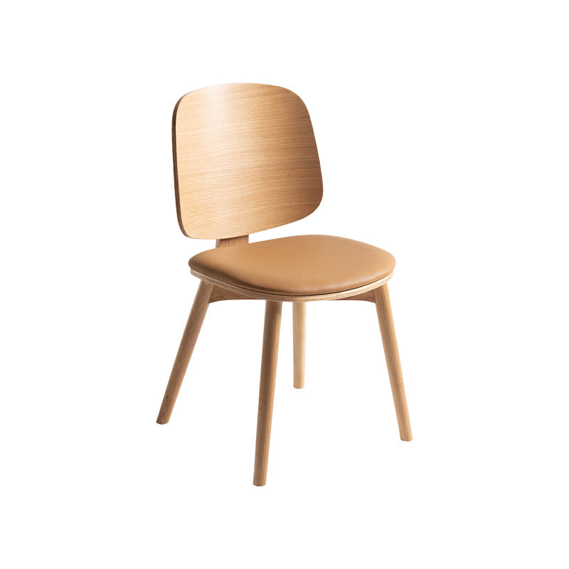 Solid Wood Side Chair Modern Low Back Indoor Dining Chair for Home Clearhalo 'Dining Chairs' 'Dining Tables & Seating' 'dining_chair' 'furn' 'furn_dining_chair' 'Furniture' 'Kitchen & Dining Furniture' 7040362