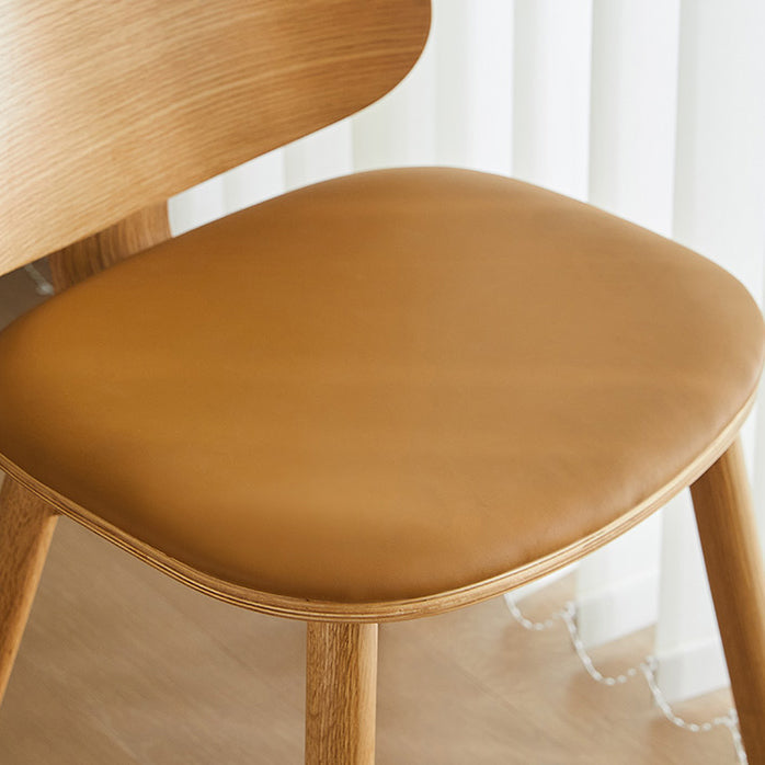 Solid Wood Side Chair Modern Low Back Indoor Dining Chair for Home Clearhalo 'Dining Chairs' 'Dining Tables & Seating' 'dining_chair' 'furn' 'furn_dining_chair' 'Furniture' 'Kitchen & Dining Furniture' 7040368