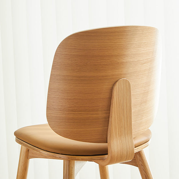 Solid Wood Side Chair Modern Low Back Indoor Dining Chair for Home Clearhalo 'Dining Chairs' 'Dining Tables & Seating' 'dining_chair' 'furn' 'furn_dining_chair' 'Furniture' 'Kitchen & Dining Furniture' 7040370