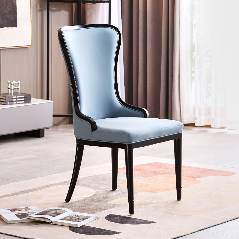Nordic Style Side Chair Wooden Base Side Dining Chair for Living Room