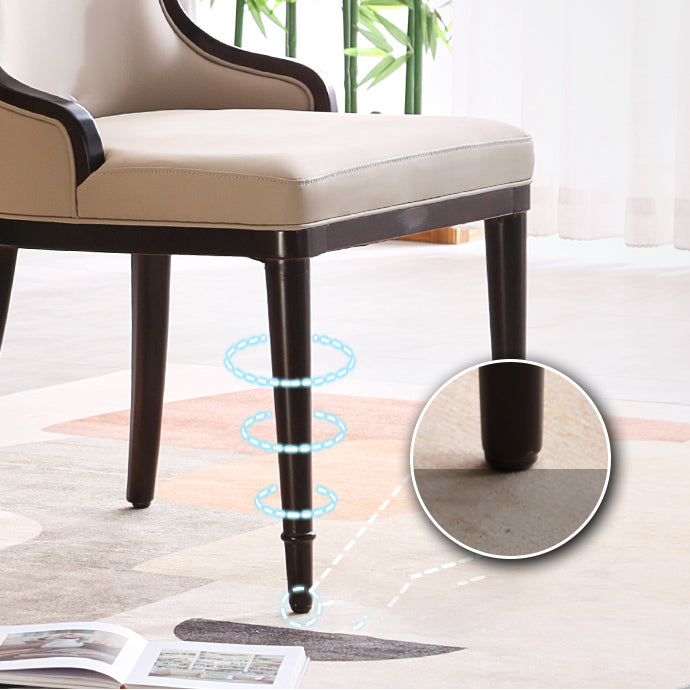 Nordic Style Side Chair Wooden Base Side Dining Chair for Living Room