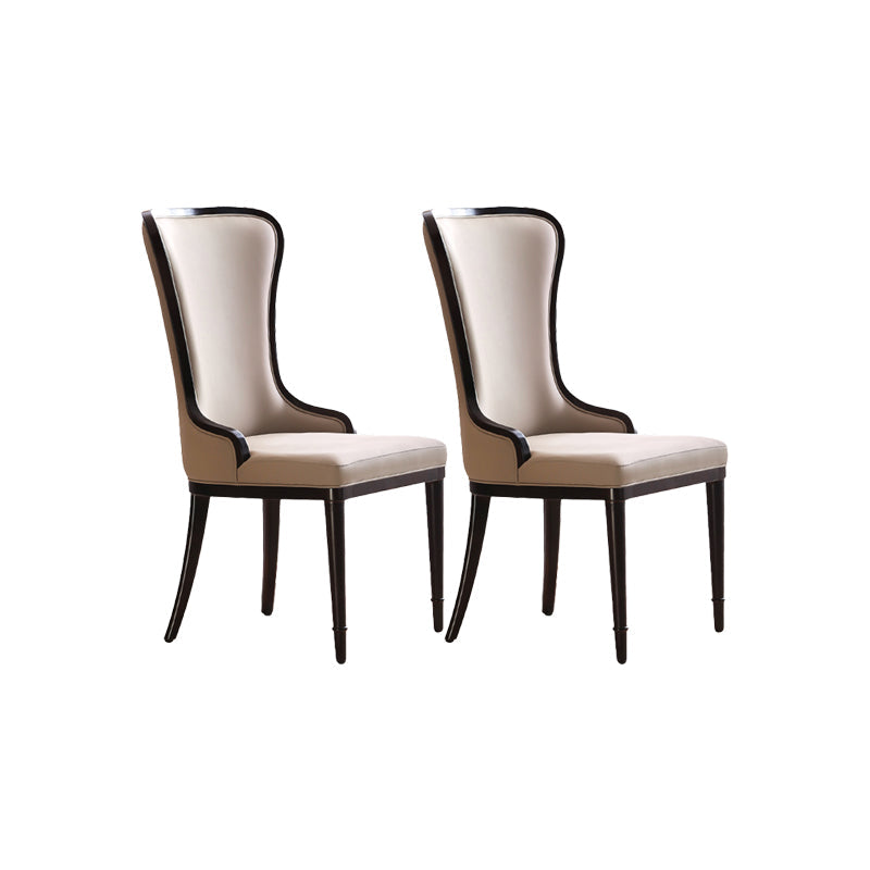 Nordic Style Side Chair Wooden Base Side Dining Chair for Living Room