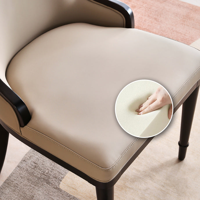 Nordic Style Side Chair Wooden Base Side Dining Chair for Living Room