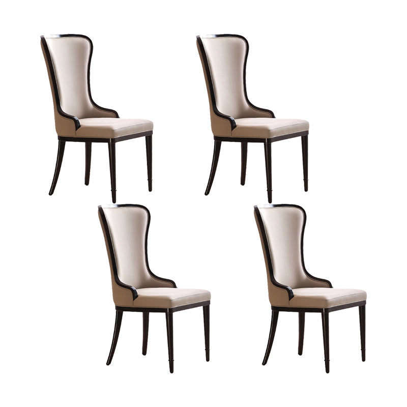 Nordic Style Side Chair Wooden Base Side Dining Chair for Living Room