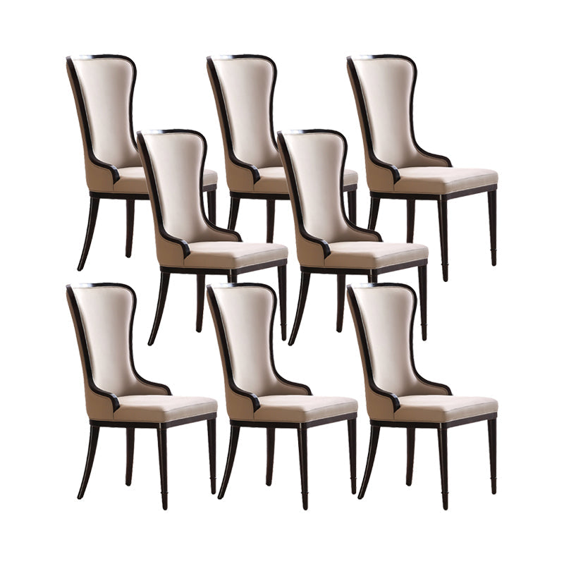 Nordic Style Side Chair Wooden Base Side Dining Chair for Living Room