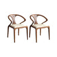 Modern Simple Side Chair Wooden Base Side Dining Chair for Living Room