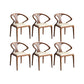 Modern Simple Side Chair Wooden Base Side Dining Chair for Living Room