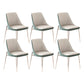 Nordic Style Green Side Chair Gold Base Side Dining Chair for Home Use 6 Piece Set Clearhalo 'Dining Chairs' 'Dining Tables & Seating' 'dining_chair' 'furn' 'furn_dining_chair' 'Furniture' 'Kitchen & Dining Furniture' 7040566