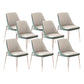Nordic Style Green Side Chair Gold Base Side Dining Chair for Home Use 8 Piece Set Clearhalo 'Dining Chairs' 'Dining Tables & Seating' 'dining_chair' 'furn' 'furn_dining_chair' 'Furniture' 'Kitchen & Dining Furniture' 7040568