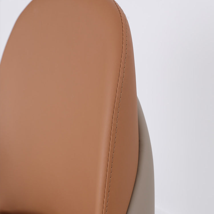 Modern Simple Side Chair Faux Leather Kitchen Dining Chairs with Wooden Base Clearhalo 'Dining Chairs' 'Dining Tables & Seating' 'dining_chair' 'furn' 'furn_dining_chair' 'Furniture' 'Kitchen & Dining Furniture' 7040650