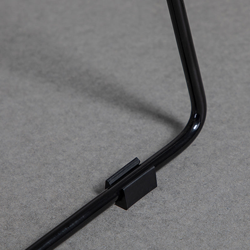 Sgabello da barra in tessuto glam sgabello senza braccio con base di metallo