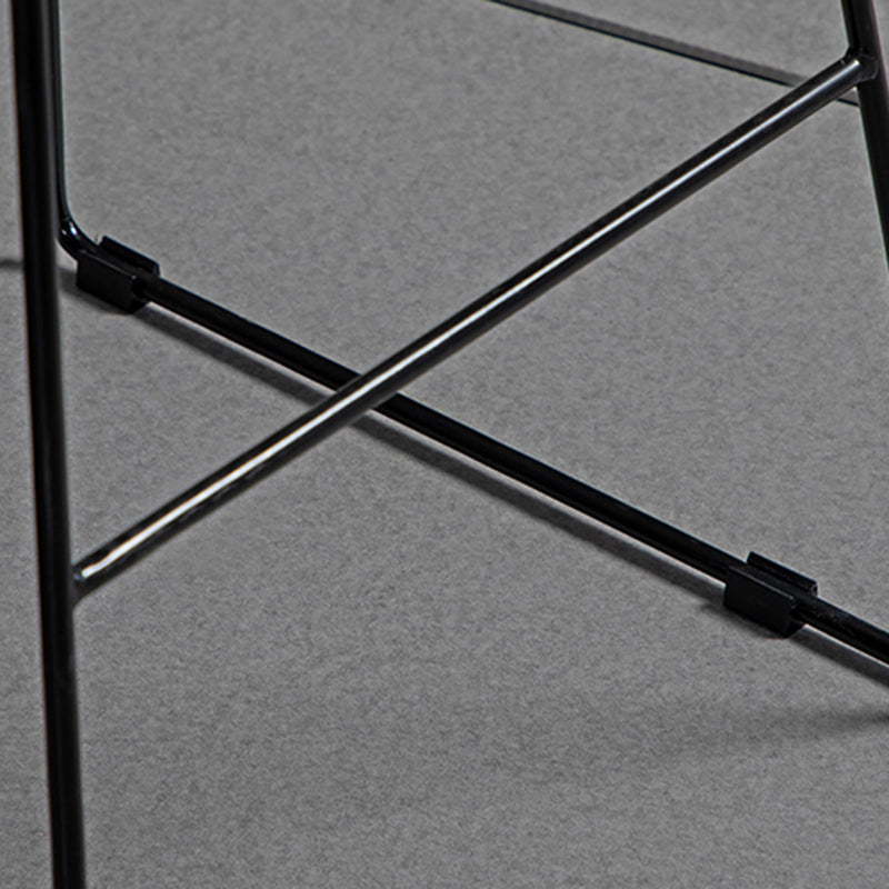 Sgabello da barra in tessuto glam sgabello senza braccio con base di metallo