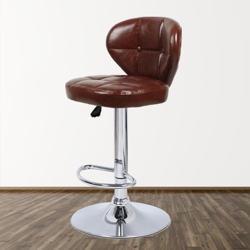 Faux Leather Bar Stools Swivel Adjustable Height Bristol Bar Stools