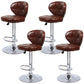Faux Leather Bar Stools Swivel Adjustable Height Bristol Bar Stools