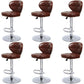 Faux Leather Bar Stools Swivel Adjustable Height Bristol Bar Stools