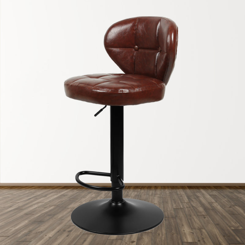 Faux Leather Bar Stools Swivel Adjustable Height Bristol Bar Stools
