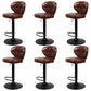 Faux Leather Bar Stools Swivel Adjustable Height Bristol Bar Stools