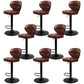 Faux Leather Bar Stools Swivel Adjustable Height Bristol Bar Stools