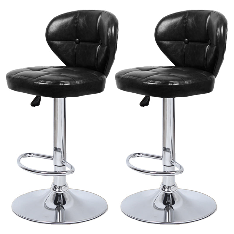 Faux Leather Bar Stools Swivel Adjustable Height Bristol Bar Stools