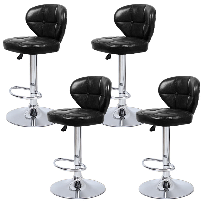 Faux Leather Bar Stools Swivel Adjustable Height Bristol Bar Stools