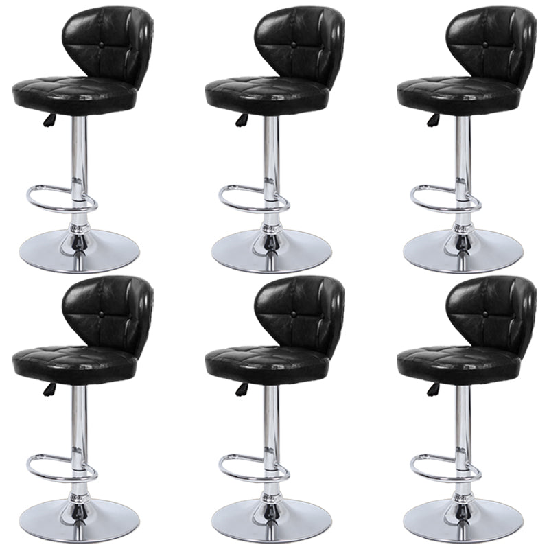Faux Leather Bar Stools Swivel Adjustable Height Bristol Bar Stools