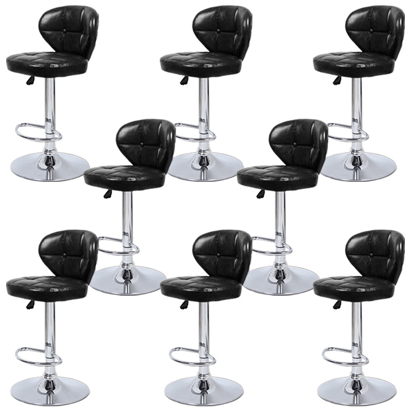 Faux Leather Bar Stools Swivel Adjustable Height Bristol Bar Stools