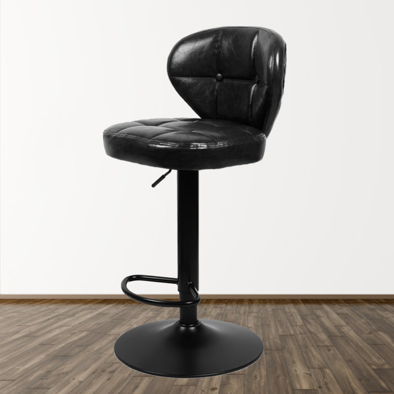 Faux Leather Bar Stools Swivel Adjustable Height Bristol Bar Stools