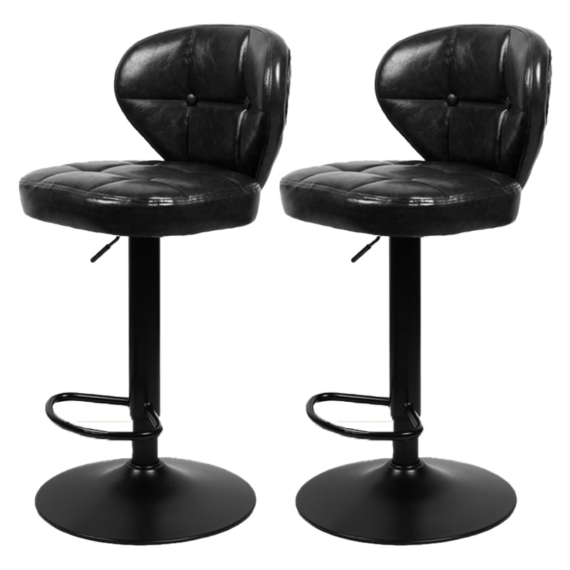 Faux Leather Bar Stools Swivel Adjustable Height Bristol Bar Stools