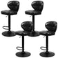 Faux Leather Bar Stools Swivel Adjustable Height Bristol Bar Stools