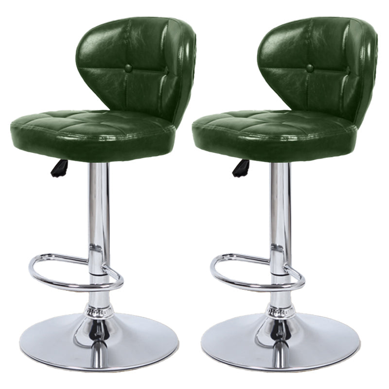 Faux Leather Bar Stools Swivel Adjustable Height Bristol Bar Stools
