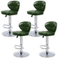 Faux Leather Bar Stools Swivel Adjustable Height Bristol Bar Stools