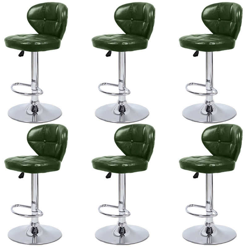 Faux Leather Bar Stools Swivel Adjustable Height Bristol Bar Stools