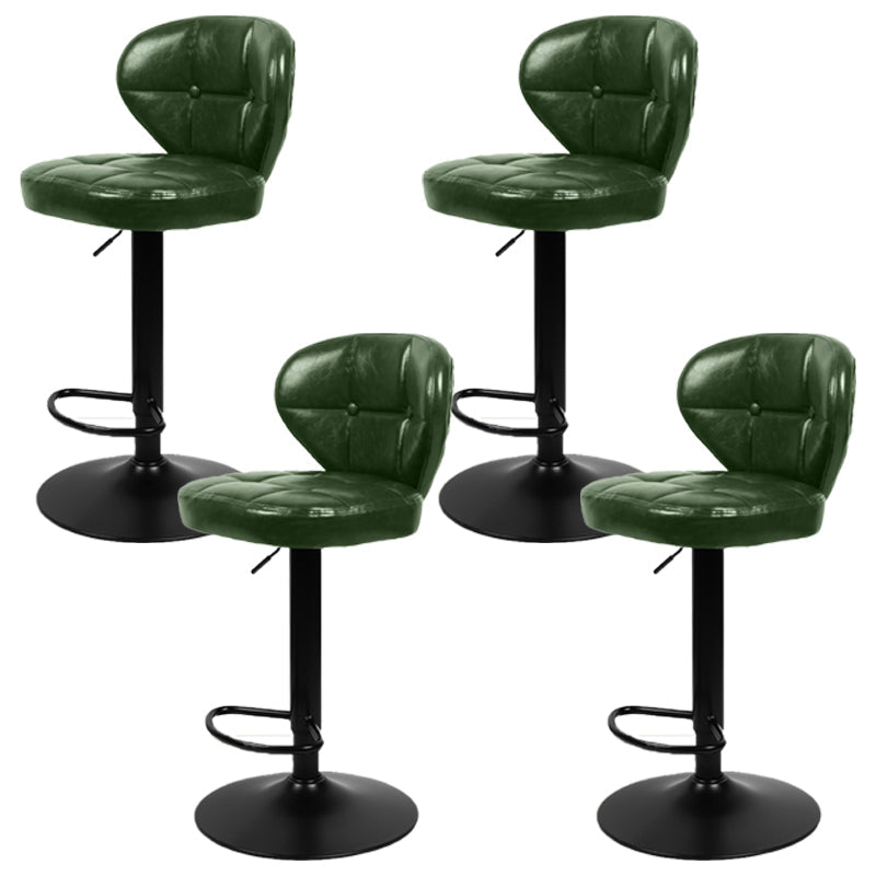 Faux Leather Bar Stools Swivel Adjustable Height Bristol Bar Stools