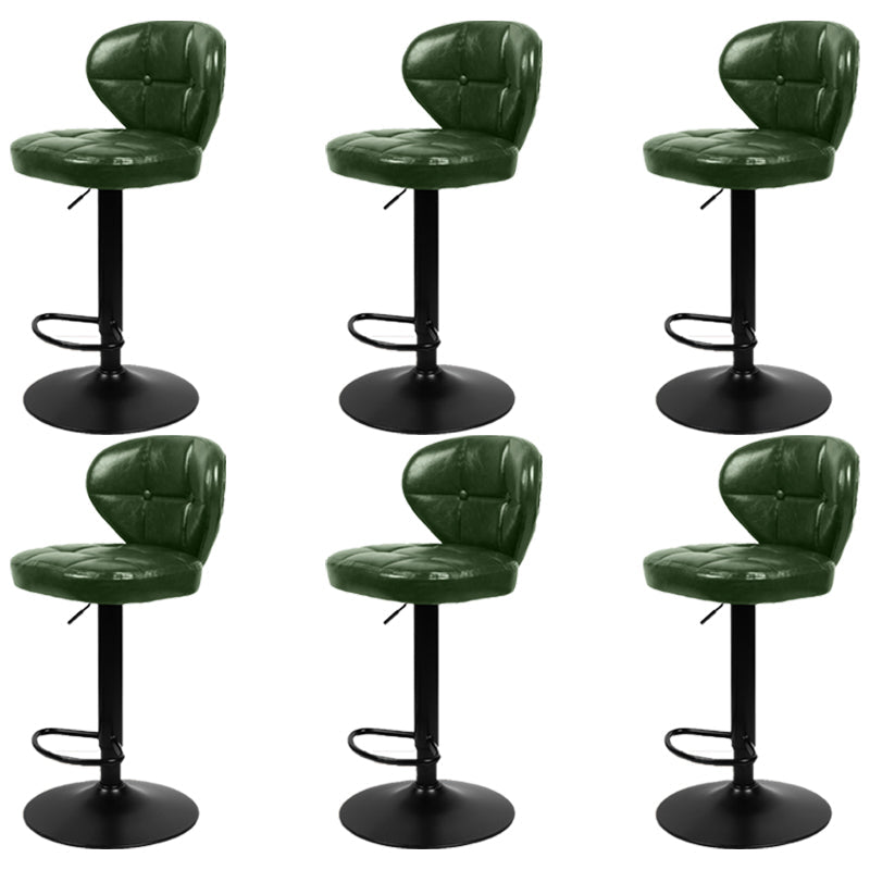 Faux Leather Bar Stools Swivel Adjustable Height Bristol Bar Stools