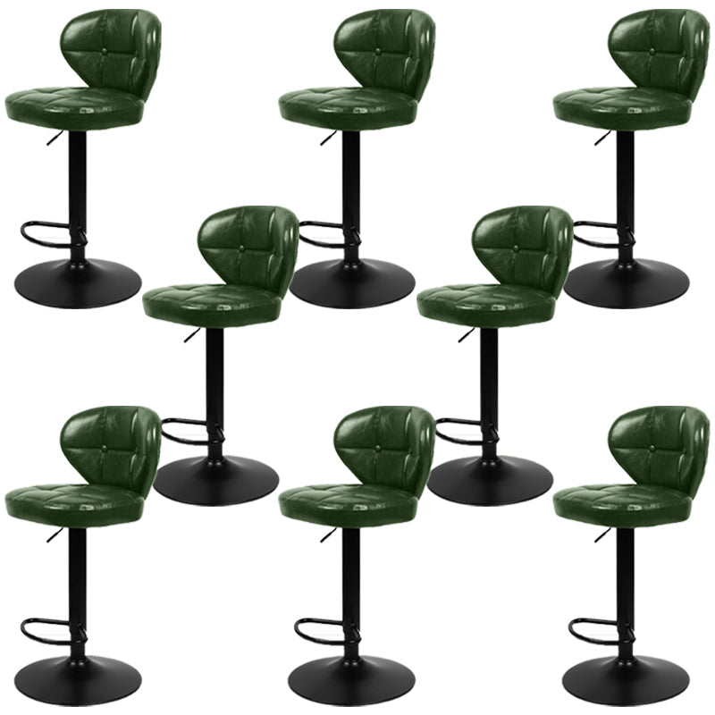 Faux Leather Bar Stools Swivel Adjustable Height Bristol Bar Stools