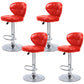 Faux Leather Bar Stools Swivel Adjustable Height Bristol Bar Stools