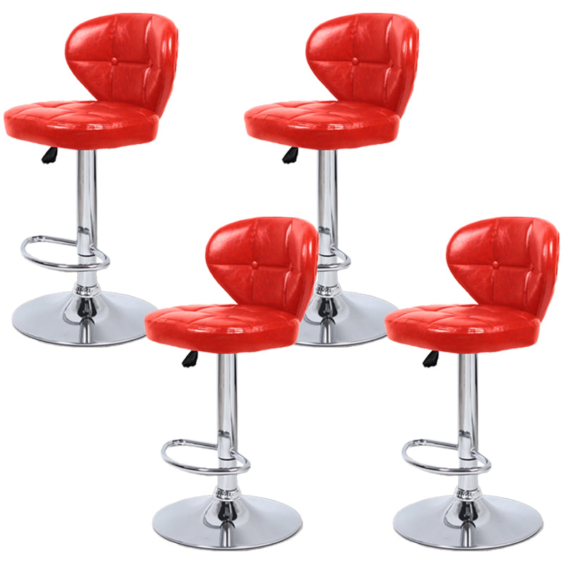 Faux Leather Bar Stools Swivel Adjustable Height Bristol Bar Stools